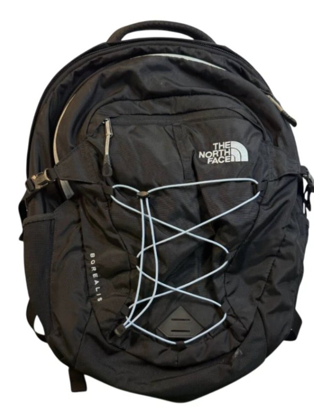 The North Face Borealis Flex Vent Black Blue Travel School Backpack Bag